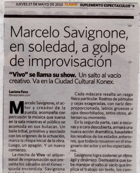 Critica de Vivo en Clarin